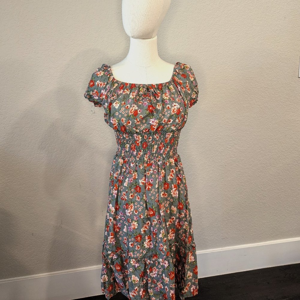 FINAL PRICE Coco and Shay Short Floral Dress NWOT Size L - Picture 1 of 7